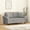 Light gray + Width 59.8", variant on vidaXL 2-Seater Sofa with Pillows&Cushions Light Gray 47.2" Fabric