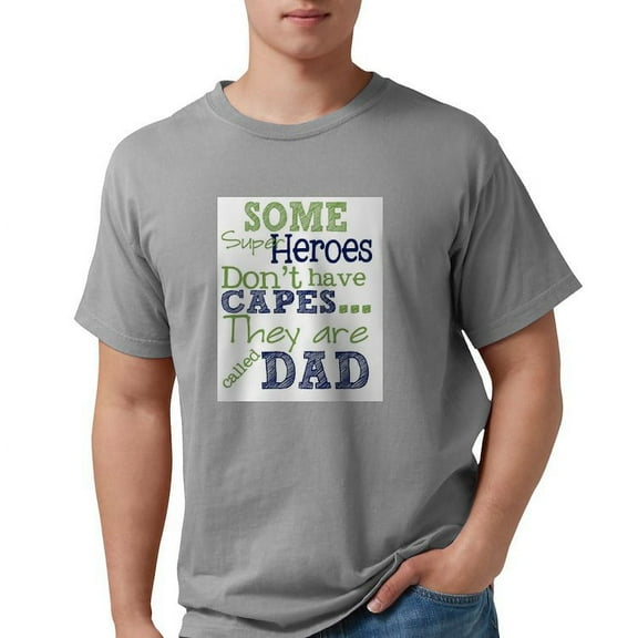 CafePress - Dad Super Heroes T Shirt - Mens Comfort Colors Shirt