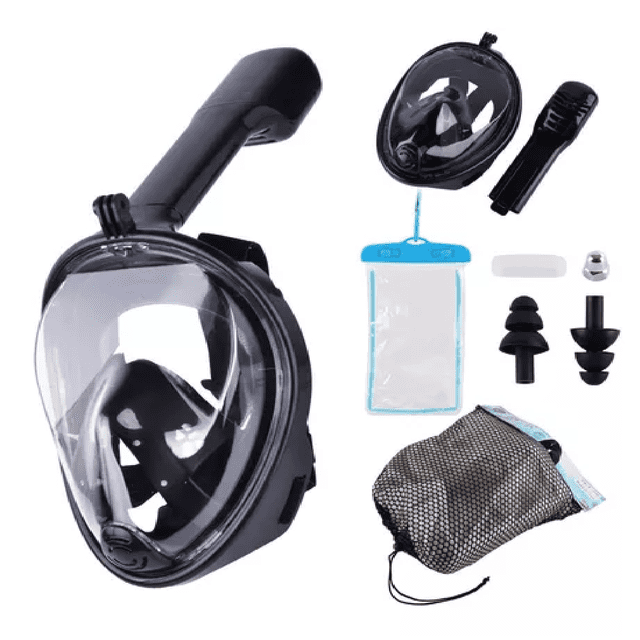 Máscara 180° Panorámica Con Soporte Para Cámara Negro L/XL