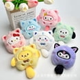 thumbnail image 2 of 10pcs/Lot Kuromi Plush Animal Keychain Little Tiger Kuromi My Melody Cinnamoroll Plush Toy Pendant Pom Pom Purin Cute Toys Doll, 2 of 5