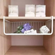 Bexikou Under Shelf Storage Basket Cabinet Organizer, with 2 Baskets, Black, 2 Pack