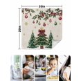thumbnail image 4 of Christmas Tree Cloth Napkins Set of 8 Reusable Dinner Napkins, Country Winter Ball Berry Gold Snowflakes Cocktail Napkin Washable Table Napkins for Wedding/Holiday Party/Baby Shower 20"x20", 4 of 7