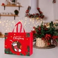 thumbnail image 5 of Aufmer 1 Pcs Festive Non-Woven Gift Bag, Reusable Holiday Present Carrier, Christmas Shopping Tote with Seasonal Patterns, Eco-Friendly Party Favor Container(Multicolor), 5 of 6