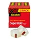 thumbnail image 1 of Cinta adhesiva Super-Hold, 3 rollos de 3/4 x 1000 pulgadas, transparente, 1 of 9