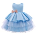 thumbnail image 4 of Vestido de princesa para niños, vestido de malla abullonada, vestido para niñas, vestido de cumpleaños para niñas de flores, 4 of 6