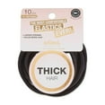 thumbnail image 2 of (2 pack) Scunci Basics Comfy No-Damage Elastic Hair Ties, Thick Black, 10-Count, 2 of 2