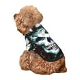 thumbnail image 5 of Honeii Watercolor Skull Print Small Dog Hoodies Pet Hooded Sweatshirts Fall Winter Puppy Cat Sweaters Warm Clothes for Small Dogs Outfits Costume-Large, 5 of 7