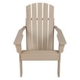 thumbnail image 3 of Shine Company Traditional Cedar Wood Patio Firepit Adirondack Chair in Gray, 3 of 7