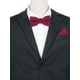 thumbnail image 5 of INSPIRE CHIC Conjunto de Pañuelo de Bolsillo para Hombre Corbata Sólida Colorida Conjuntos de Pajaritas Pre-atadas para Invierno Fiesta Burdeos, 5 of 6