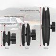 thumbnail image 2 of Brazo de nailon shaofei 6 cm Brazo de doble casquillo con soporte de bola de 1 pulgada negro, 2 of 5