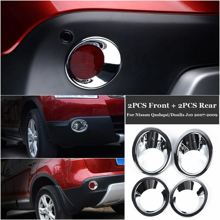 Gerich Front Rear Fog Light Cover for Nissan Qashqai Dualis J10