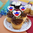 thumbnail image 4 of Tea Party Movement Political Heart Love Cupcake Picks Toppers Decoration Set of 6, 4 of 6