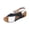 Black, variant on Sandals With Back Strap, Women's Flat Sandals, Womens Orthopedic Sandals Summer Color Block Arch Support Shoes Casual Ankle Strap Slingback Platforms Comfortable Dress Shoes, Black 6