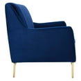 thumbnail image 3 of Modway Winsome Channel Tufted Performance Velvet Sofa in Navy, 3 of 9