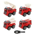 thumbnail image 2 of Juguetes desmontables, juguetes de construcción, camiones educativos, juguetes para niños y niñas, camión de bomberos, juguete, coche de montaje DIY, 2 of 8