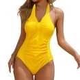 thumbnail image 1 of Plus Size Swimwear For Women High Waisted Swimsuit Strappy Ruffle Detail Bathing Suit Summer Beach Pool Vacation, 1 of 6