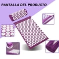 thumbnail image 3 of Esterilla de acupresión, almohada de masaje acupresión por, set de acupresión, para Relaje y masajee los músculos del cuerpo para aliviar el dolor, con bolsa de almacenamiento (Púrpura), 3 of 5