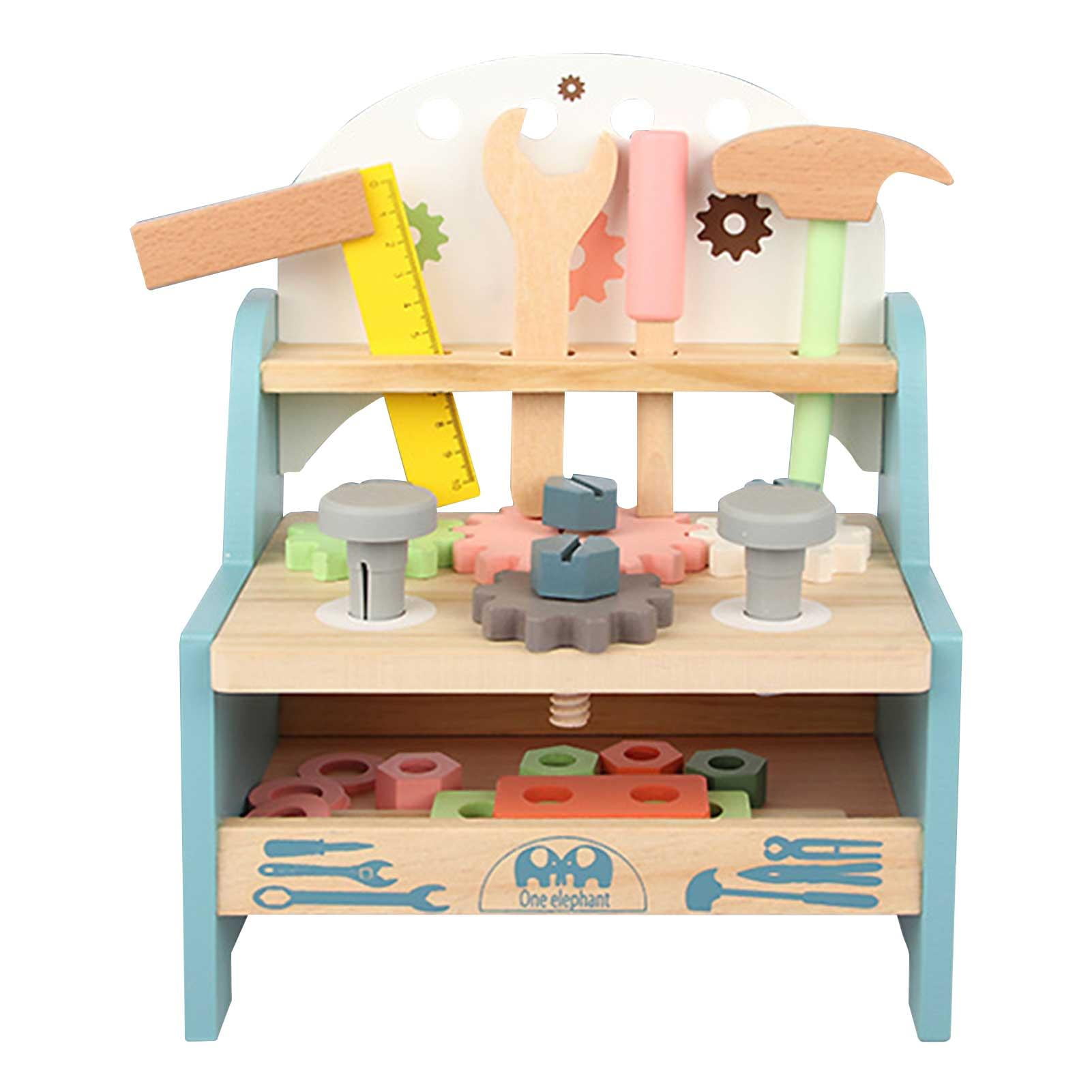 kids wooden workbench