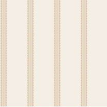 Advantage Bobbin Stripe Light Brown Scalloped Wallpaper
