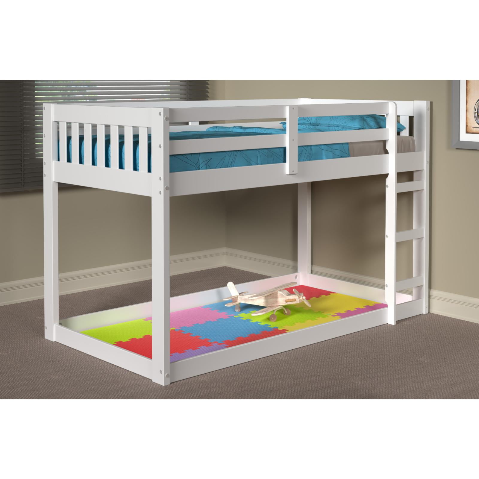 Woodcrest Low Platform Twin Over Twin Bunk Bed