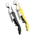 thumbnail image 1 of 2 Packs Wine Bottle Opener, Professional Waiter's Corkscrew Wine Opener Set, Wine Key for Restaurant Waiters, Sommelier Bartender (Black and Yellow), 1 of 8