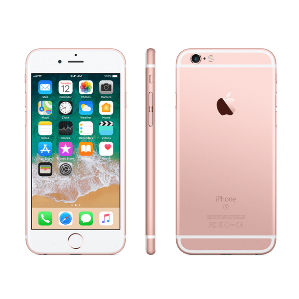 Iphone 6s 16gb Rose Gold Cricket Wireless Refurbished A Walmart Com Walmart Com