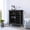 Espresso, variant on Wine Bar Cabinet in Light Gray | Home Party, Glass Storage