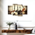 thumbnail image 3 of Elephant Stock Golf Sets Wall Art - Horizontal Multi Panel Canvas - Hallway Wall Decor - Sports Multi Panel - Yellow And Brown Decor - 36" x 22", 3 of 8