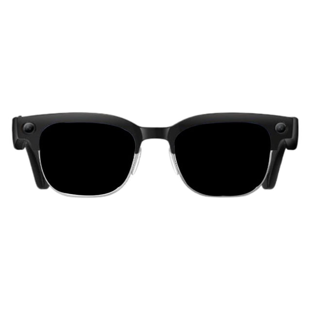 Smart Bluetooth Glasses with Camera, Photo and Video Recording Eyewear, Rechargeable Wireless Audio Glasses with Metal Frame