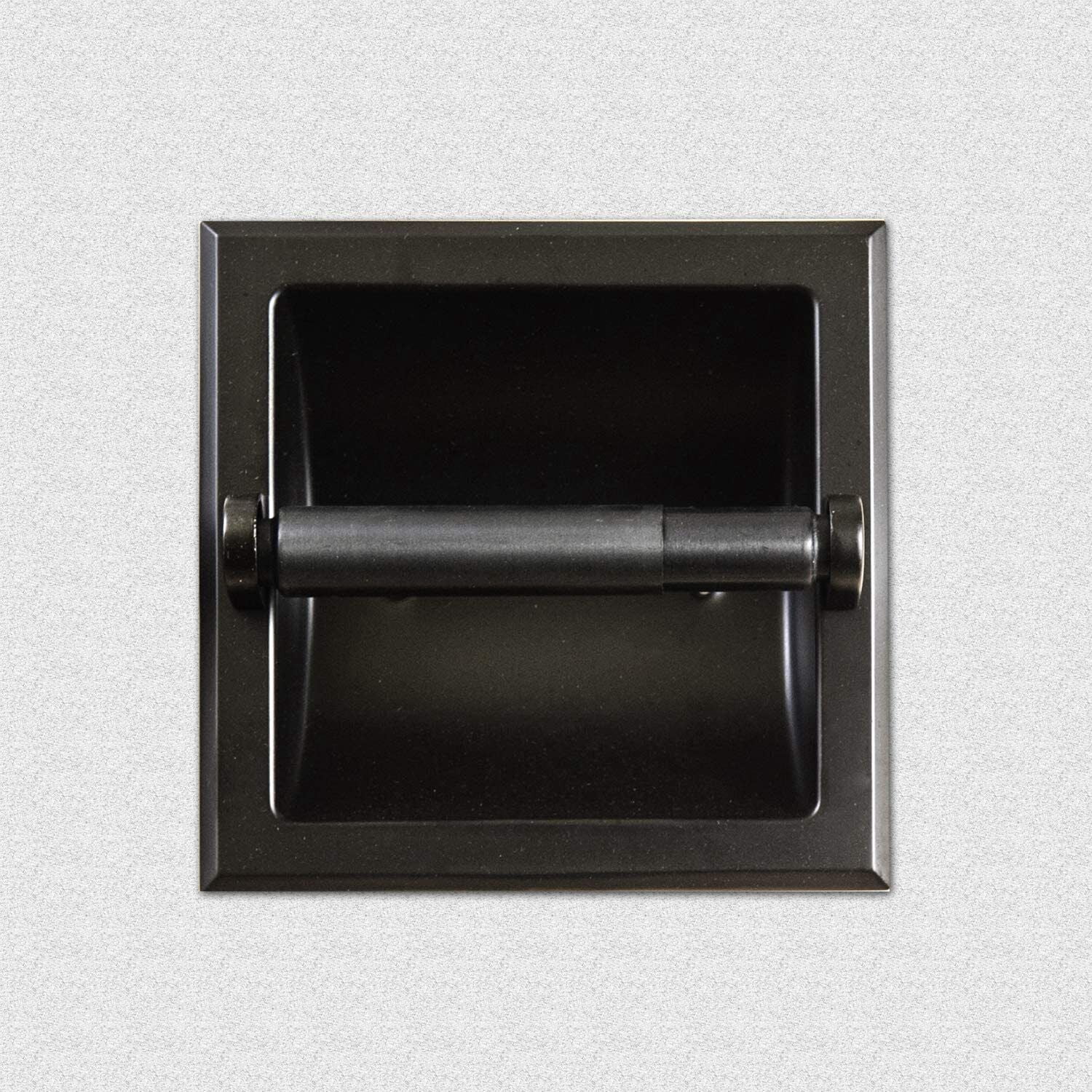 Recessed Toilet Paper Holder Wall Mounted Heavy Duty Metal Toilet Paper Roll