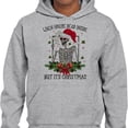 thumbnail image 2 of Santa Skeleton Dead Inside Hoodie Sweatshirt Unisex X-Large Grey, 2 of 5