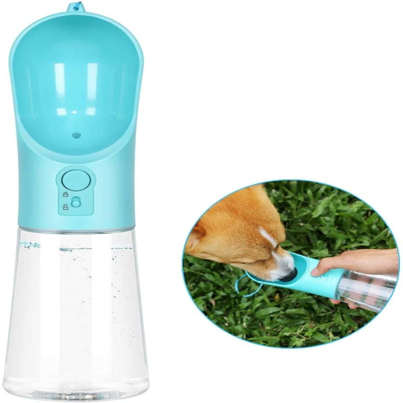 AMIR Dog Water Bottle for Walking Cats 20oz Feeder Container with Drinking Cup Bowl,Outdoor and Travel Portable Pet Water Dispenser 2020 New Rabbits and Other Small Animals for Puppy