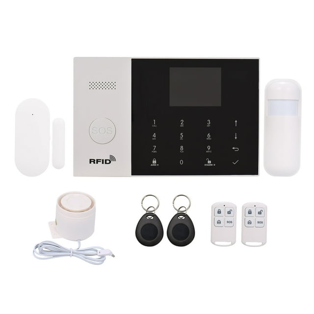 Sistema de alarmas Irfora Smart Home Sistema de alarma de seguridad antirrobo Tuya 433MHz WiFi inalámbrico + GSM + GPRS 3G SMS Sistema de seguridad de alarma de marcado automático Panta Irfora Sistema de alarmas