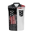 thumbnail image 3 of LEKWK Patriotic Shirts for Men Sleeveless Button Down Muscle Tank Tops American Flag Printed Loose Fit Casual Tops Summer Fashion 4Th Of July Shirts, 3 of 4