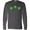 Charcoal Grey, variant on Inktastic Shamrock Four Leaf Clover St Patricks Long Sleeve T-Shirt
