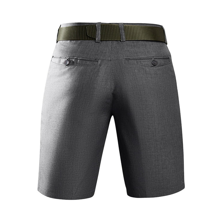 USNSM (S-5XL) Big and Tall 12 Inch Inseam Golf Shorts for Men Bermuda Quick  Dry Button Waist Shorts for Hiking Travel Casual Navy XXXXL