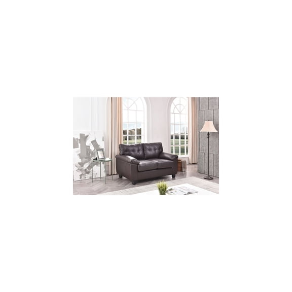 Loveseat for Living Room - Modern Home Furniture - Cappuccino