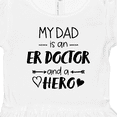 thumbnail image 4 of Inktastic My Dad is an ER Doctor and a Hero Girls Toddler Dress, 4 of 5