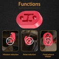 thumbnail image 4 of Universal Red Exhaust Tail Pipe Rubber Mount Hanger Bracket Muffler Mount Hanger Bracket 2Holes 0.47inch Exhaust System Hanger Heavy Duty Insulator -4PCS, 4 of 8