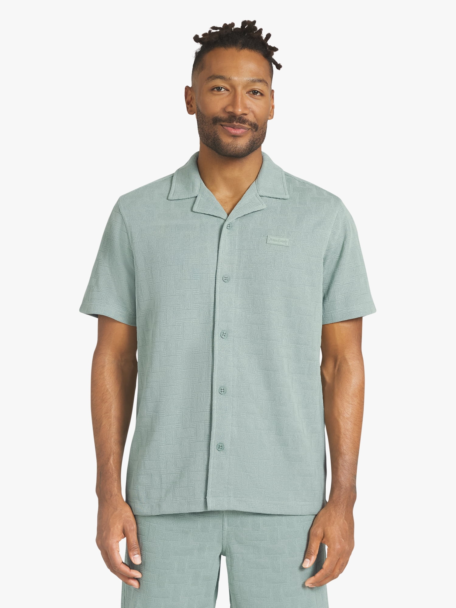 Dogg Supply by Snoop Dogg Big Men's Jacquard Knit Shirt, Sizes 4XL - 5XL