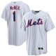 thumbnail image 1 of Camiseta clásica de béisbol blanca de local de Jeff McNeill de los New York Mets, con número de estrella bordado.-XL, 1 of 2