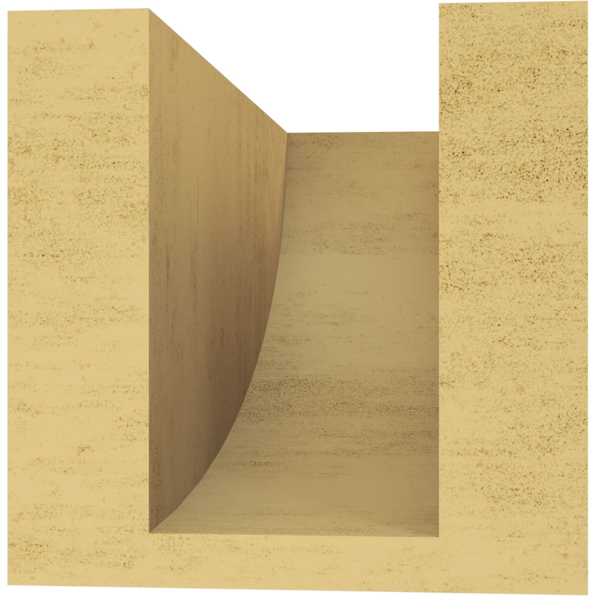 4"W x 8"D x 4"H Wide Durham Rough Cedar Woodgrain TimberThane Corbel, Primed Tan