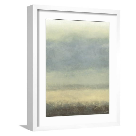 Art.com Coastal Rain I Art Print by Norman Wyatt Jr., White Frame Wall Art, 17" x 21"