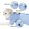 thumbnail image 3 of Cat Surgical Recovery Suit Professional for Male Female Dog Abdominal Wounds Cone E-Collar Alternative, Anti-Licking Or Skin Diseases Pet Surgical Recovery Pajama Suit, Soft Fabric Onesie for Cats, 3 of 6
