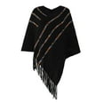 thumbnail image 6 of Shawl Wraps For Women Dressy, Womens Sotf Knit Tassel Solid Color Warm Cloak Scarf Wraps For Evening Weddings Party Spring Saving Clearance, 6 of 6