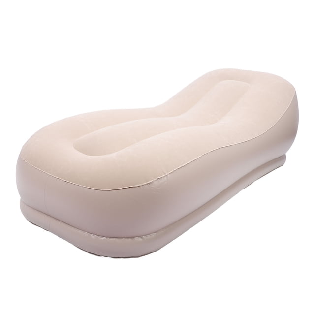 Sofá Autoinflable, Sofá Inflable Suave Y Portátil, Tela Flocada Ergonómica Y Respetuosa Con La Piel, PVC Para Acampar