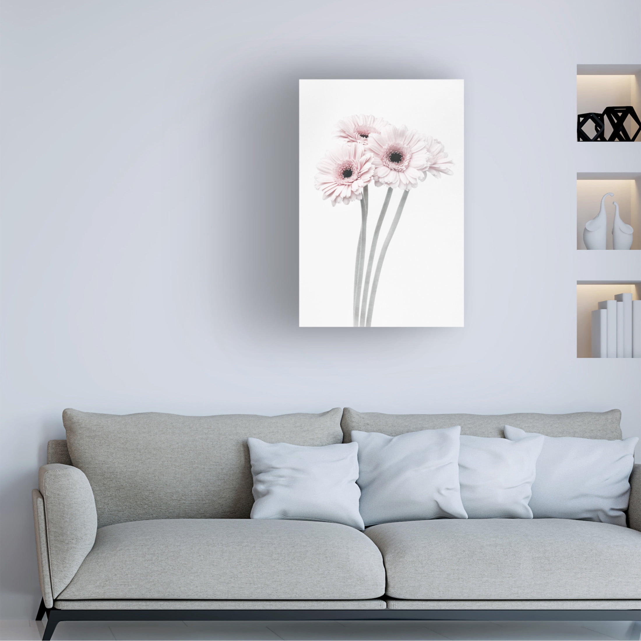 Trademark Fine Art Pictufy Studio III Pink Flowers Canvas Wall Art