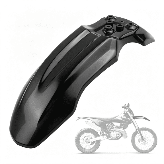 ZHZFKQ Professional Motorcycle Front Fenders,Durable Mud Guard Compatible with Fronts Fender Pit Trail Dirt Bike,Plastic Motorcycles Fender As Motorcycle Accessories (Black)