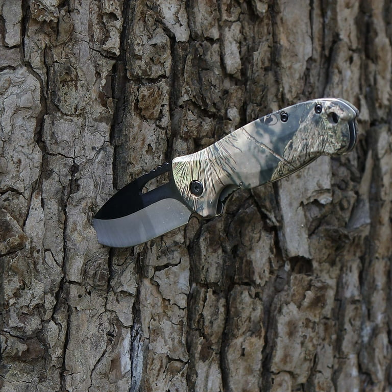 【新品未開封】ウォッカ　CAMOROH Ozark Trail Mossy Oak Camouflage Folding Knife, with Clip