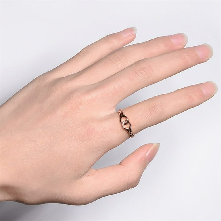 Handcuff rings for couples deals